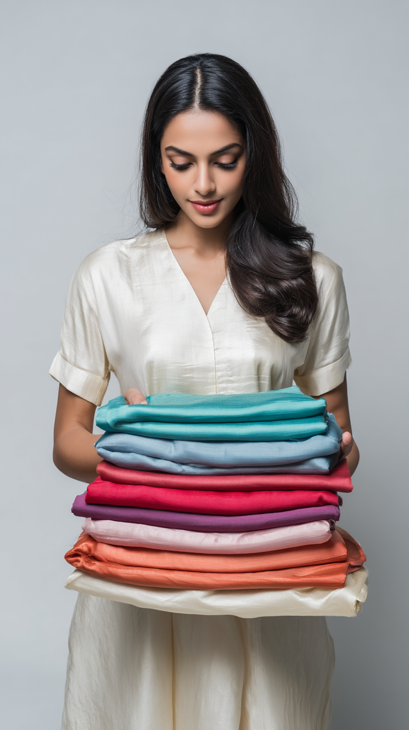 Dress Material - Multicolor Cotton Blend