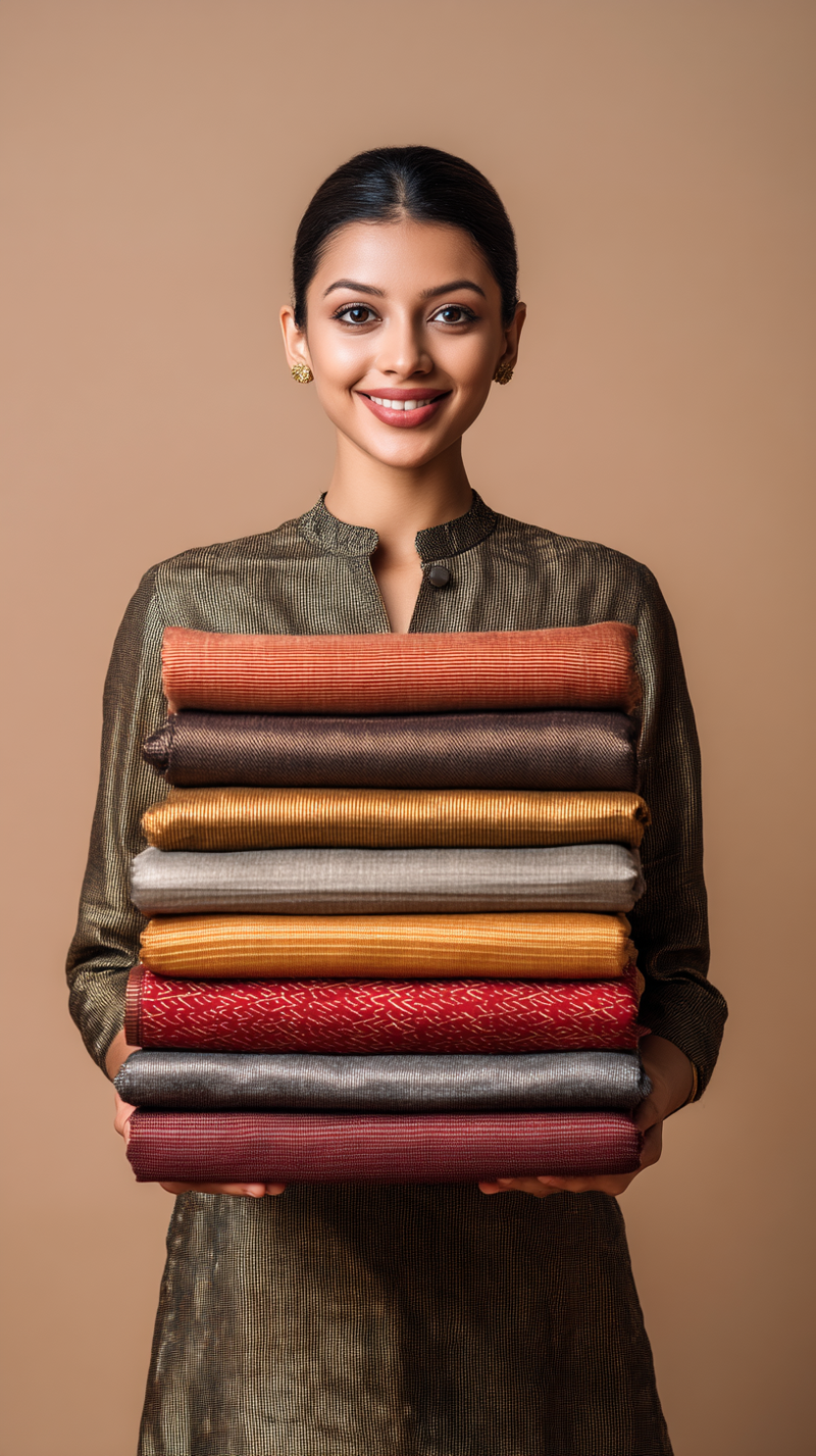 Dress Material - Multicolor Cotton Blend