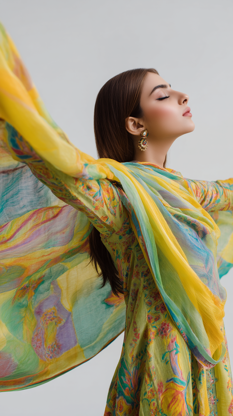 Women's Dupatta - Mustard Silk