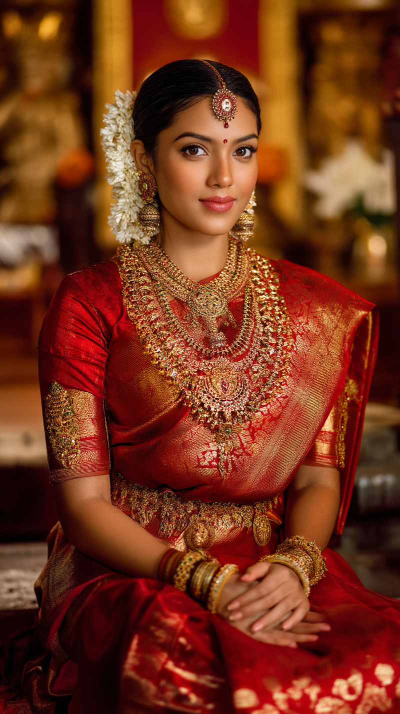 Red Silk Saree