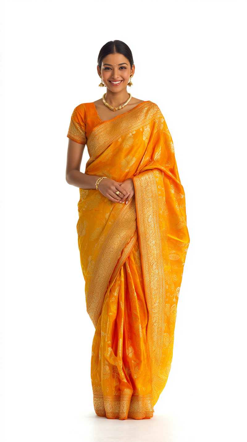 Elegant Red Saree - Premium Silk Collection