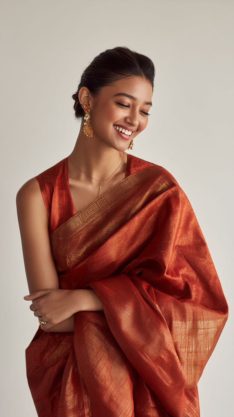 Elegant Black Saree - Premium Crepe Collection