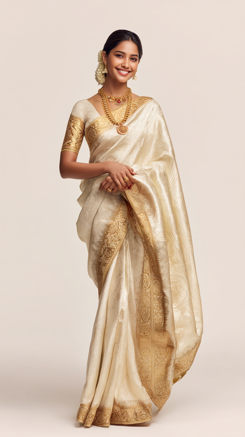 Elegant Pink Saree - Premium Chiffon Collection