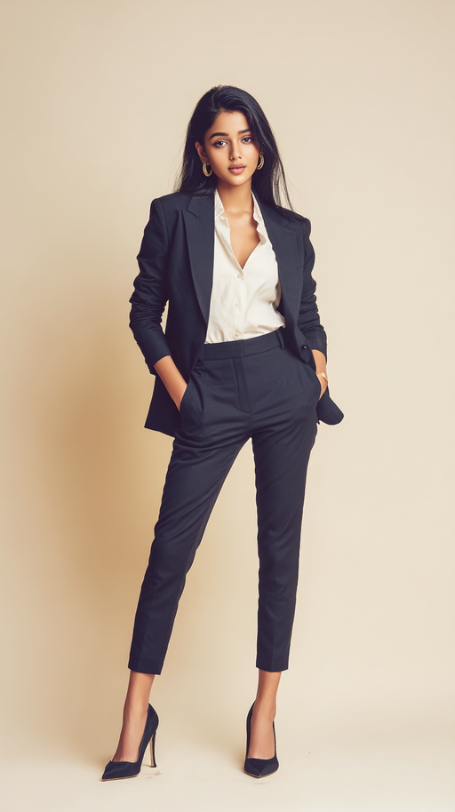 LookMate women's blazer in Olive Green