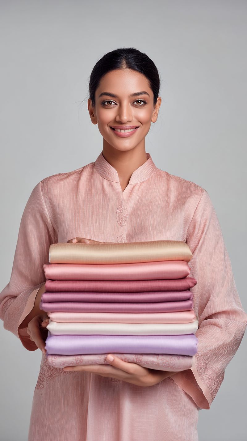 Dress Material - Multicolor Cotton Blend