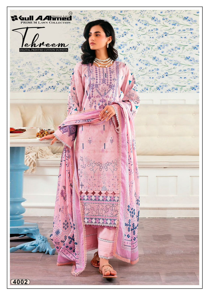 Blush Pink Embroidered Lawn Kurti Set with Digital Printed Dupatta