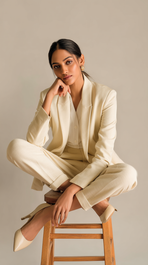 LookMate women's blazer in Tan